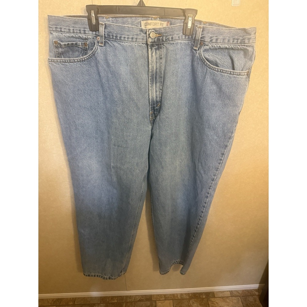 Levis 560 Jeans Mens 46x30 Blue Vtg Comfort Fit Light Wash 100% Cotton #3